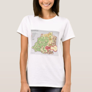 T-shirt Diagramme de Ville du Vatican de Vatikanstadt de