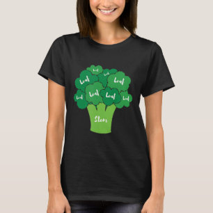 T-shirt Diagramme des bouchers de Vegan Brocolli