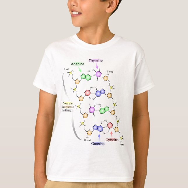 T-shirt Diagramme détaillé de la constitution chimique de (Devant)