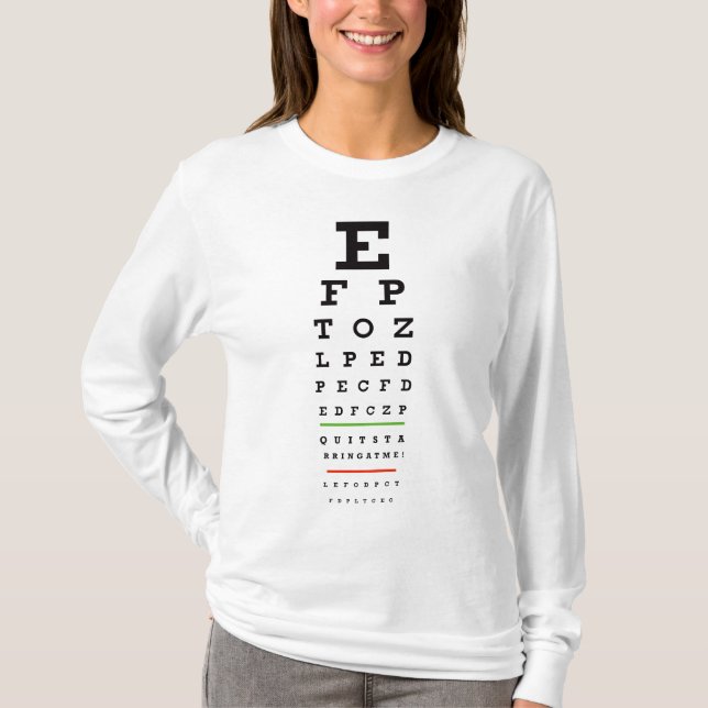 T-shirt Diagramme d'oeil - stoppé tenir le premier rôle à (Devant)