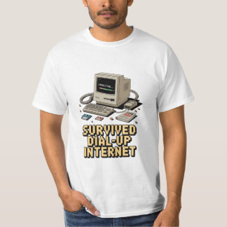 T-shirt Dial-Up Internet Survivor – Retro Vintage Nostalgi