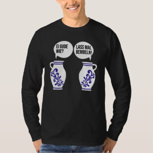 T-shirt Dialect Hessen Pommes Bembel Cider Jug Egg Gourd W