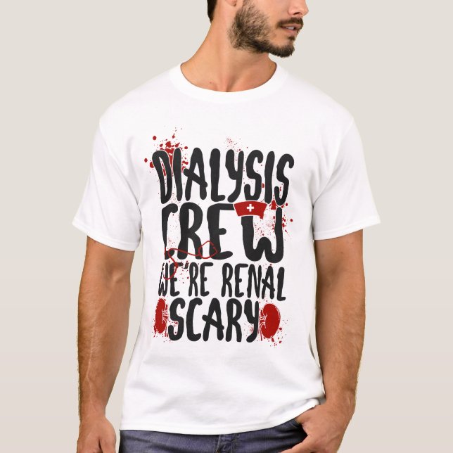 T-shirt Dialyse Infirmière Dialyse Équipage Nous sommes un (Devant)