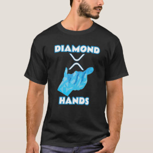 T-shirt Diamant Mains Ripple Xrp Crypto Cryptomonnaie