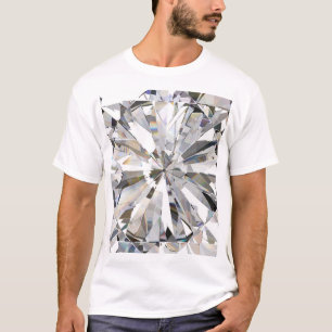 T-shirt Diamant réaliste : Agrandissement 3D