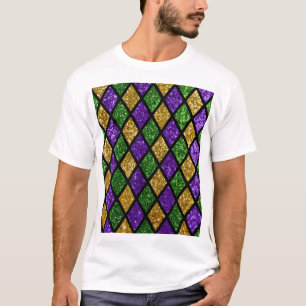 T-shirt Diamants de paillettes scintillants, arrière - pla