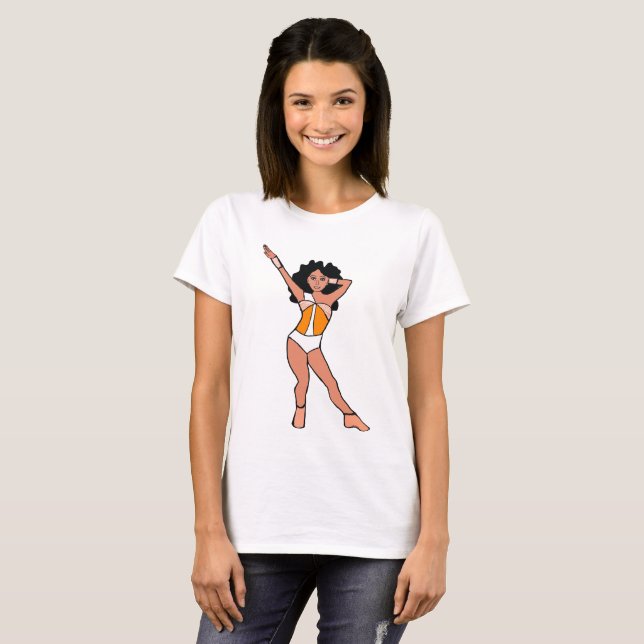 T-shirt Diamond Orange  #2 (Devant entier)