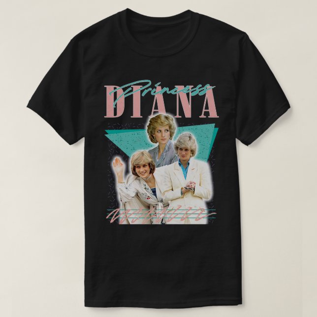 T-shirt Diana Retro 80s Fan Artwork (Design devant)