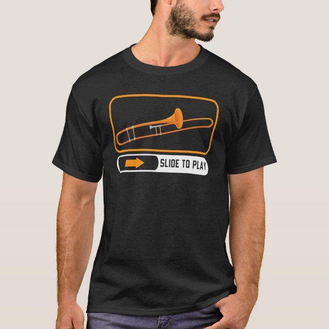 T-shirt Diapositive Pour Jouer Musicien D'Instruments De M (Devant)