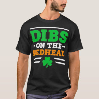 T-shirt Dibs Sur La Chemise Rouge Femmes Hommes Drôle St P