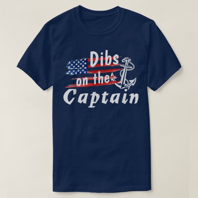 T-shirt Dibs Sur Le Capitaine Drôle Capitaine Femme (Design devant)
