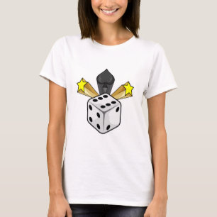 T-shirt Dice au Poker avec pique et étoiles