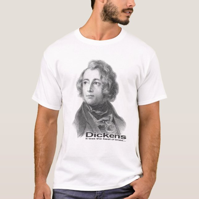T-shirt Dickens (B/W) (Devant)