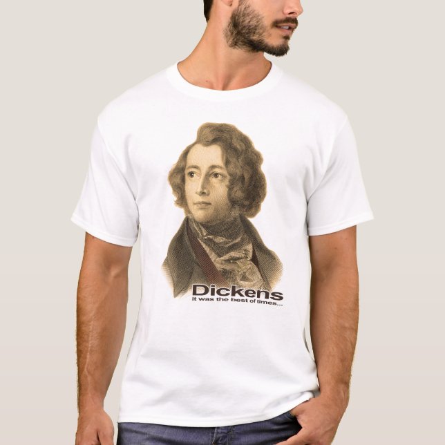 T-shirt Dickens-Meilleur de la chemise-sépia de périodes (Devant)