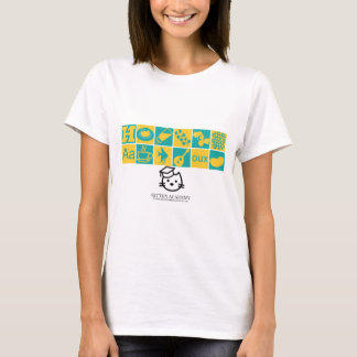 T-shirt d'icônes de classe d'académie de chaton