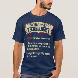 T-shirt Dictionnaire de technologue chirurgical Terme Sarc
