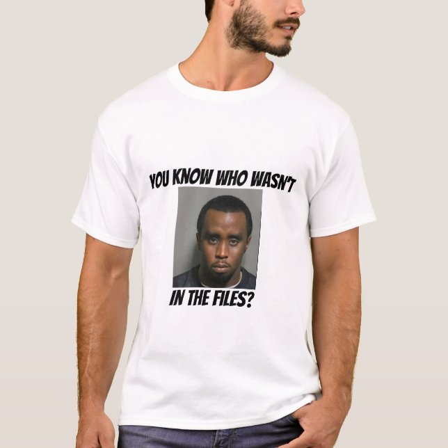 T-shirt Diddy is not in files (Devant)