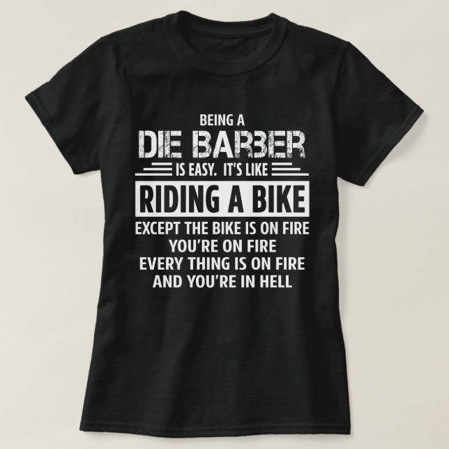 T-shirt Die Barber (Design devant)
