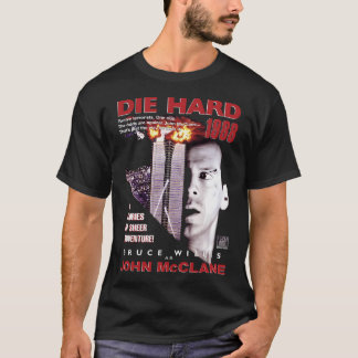 T-shirt Die Hard Retro Movie Montage