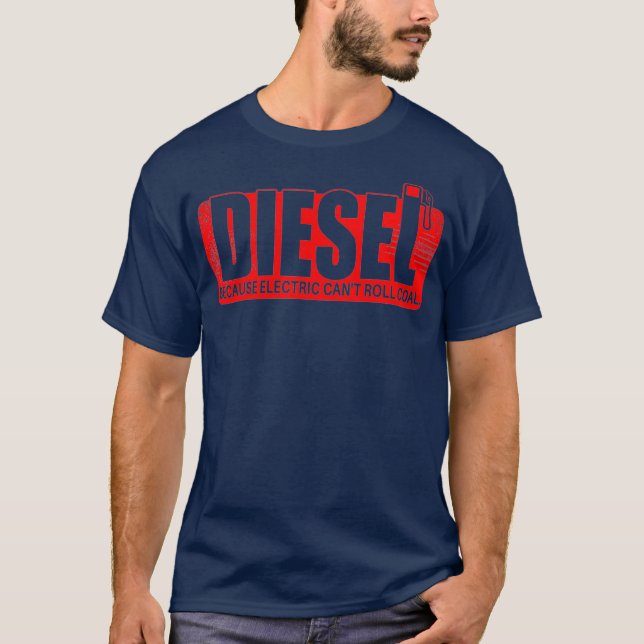 T-shirt Diesel Parce Que Chant Électrique Roll Charbon Cam (Devant)