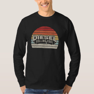 T-shirt Diesel Rolling Coal Retro Funny Diesel Engine