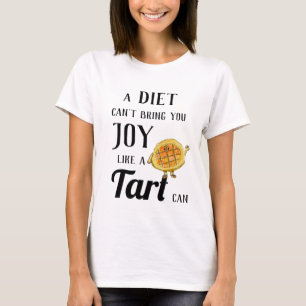 T-shirt Diet vs Treacle Tart Funny Quirky Cake Baking Pun