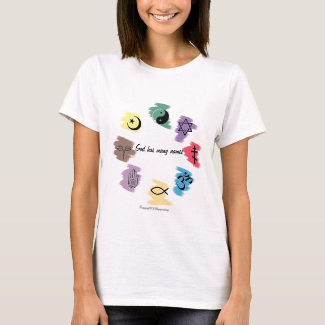 T-shirt Dieu a beaucoup de noms (Devant)