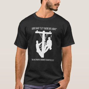 T-shirt Dieu A Dit Qu'Il Y Ait Des Lignées Créées Légèreme