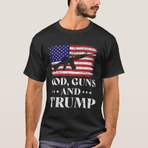 T-shirt Dieu Armes Et Trump