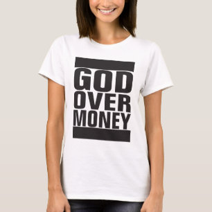 T-shirt Dieu au-dessus d'argent