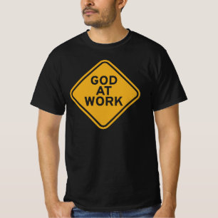T-shirt Dieu au travail - Foi, force et but