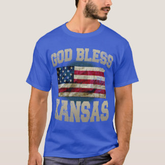 T-shirt Dieu Béni Kansas Cadeau Fière Forte Conception gén