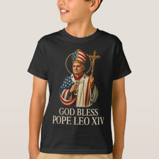 T-shirt Dieu Béni Nouveau Pape Léon Xiv Église catholique