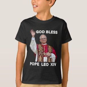 T-shirt Dieu Béni Nouveau Pape Léon Xiv Église catholique