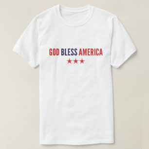 T-shirt Dieu bénisse l'Amérique