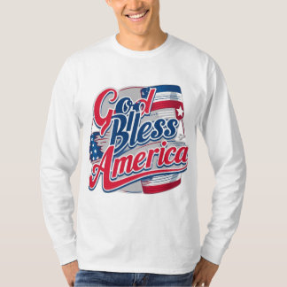 T-shirt Dieu bénisse l'Amérique