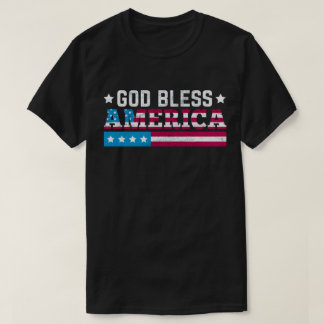 T-shirt Dieu bénisse l'Amérique