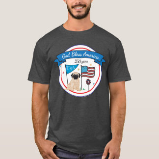 T-shirt Dieu bénisse l'Amérique 250 ans