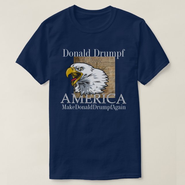 T-shirt Dieu bénisse l'Amérique - SRF (Design devant)
