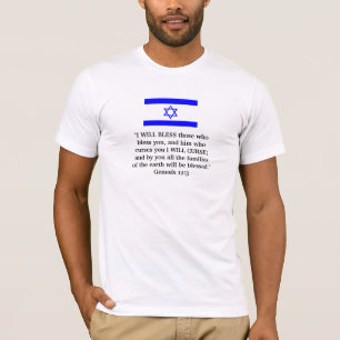 T-shirt Dieu bénissent l'Israël