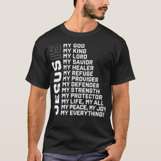 T-shirt Dieu Croyant Don Jésus chrétien Seigneur Jésus Déf