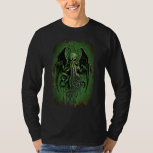 T-shirt Dieu de la Mer Tentaculaire Cthulhu Sombre et Malé