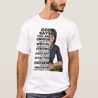 T-shirt Dieu dit Michelle Obama Femmes Histoire Mois Amour