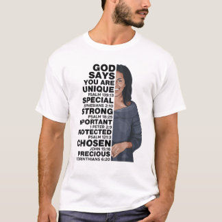 T-shirt Dieu dit Michelle Obama Femmes Histoire Mois Amour