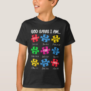 T-shirt Dieu Dit Que Je Suis Des Versets De La Bible Chris