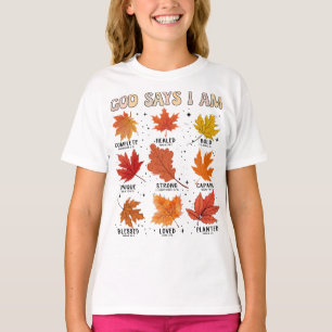 T-shirt Dieu dit que je suis la récolte de la chute merci