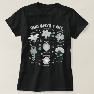 T-shirt Dieu Dit Que Je Suis Un Fleur sauvage Chrétien De