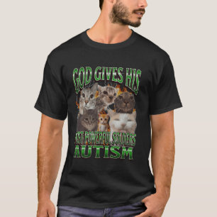 T-shirt Dieu Donne Son Autisme Le Plus Puissant Drôle Mème