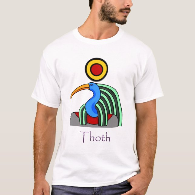 T-shirt Dieu égyptien antique Thoth (Devant)