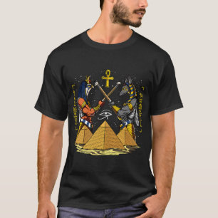 T-shirt Dieu égyptien Anubis Œil d'Horus